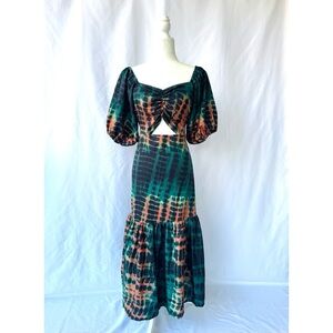 Ariábi Tie-Dye Cutout Maxi Dress - Size M